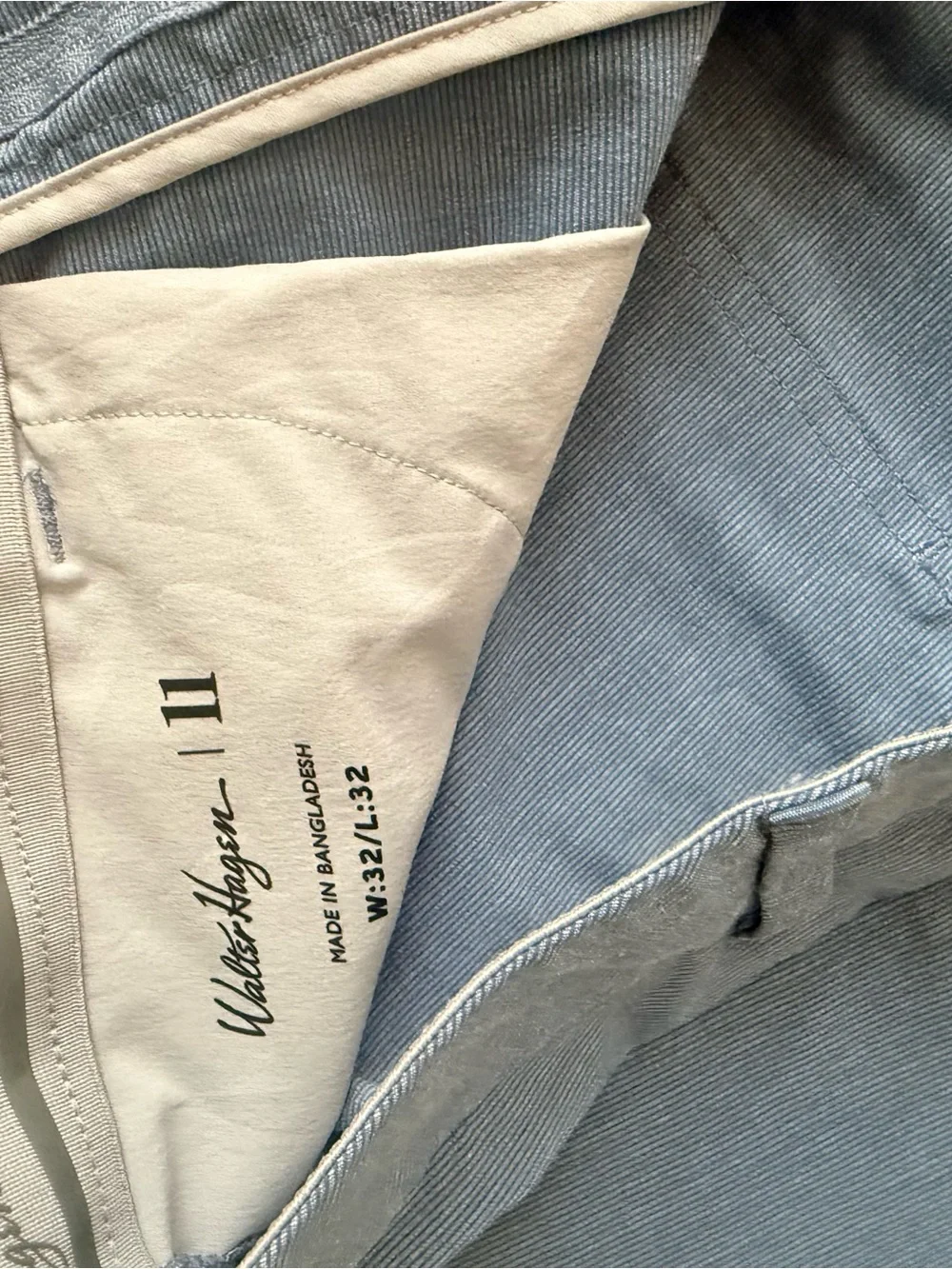Walter Hagen Performance 11 Golf Dress Pants, Blue and Charcoal